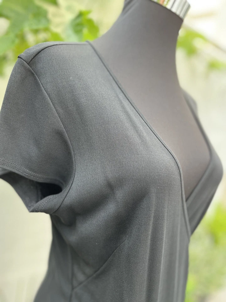 Kleid Max Studio Gr. 38 M schwarz Wickelkleidoptik - Bild 4 von 4