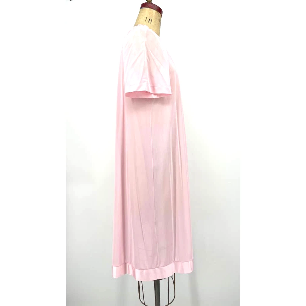 VALENTINO Abito da notte Shadowline vintage rosa bordo raso manica corta M