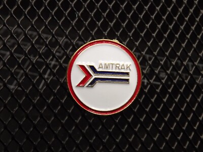 ''AMTRAK'' RAILROAD/TRAIN NEW Collar/Hat Pin Enamel GUARANTEED FOR LIFE LOGO