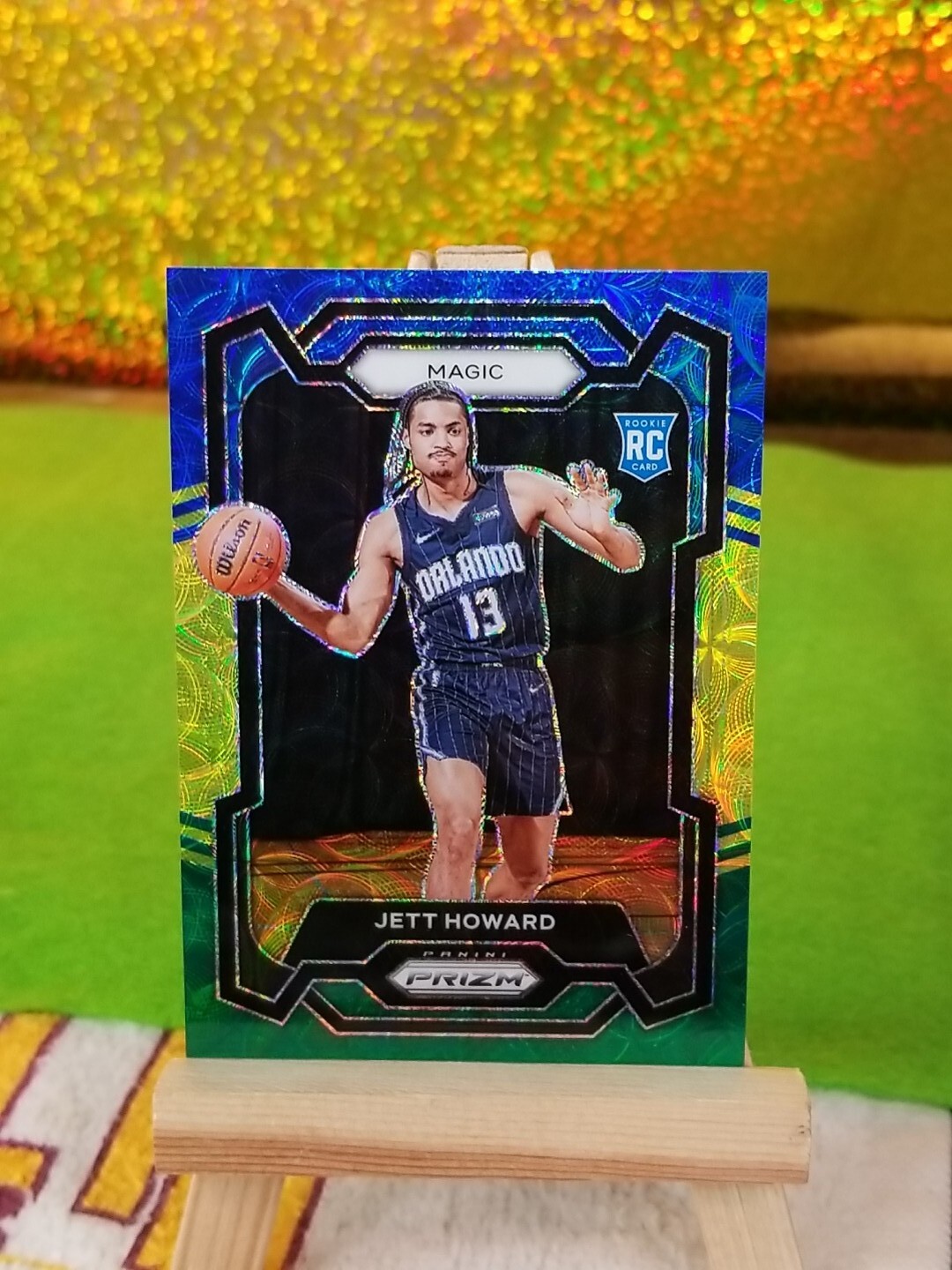 2023-24 Rookie Choice Blue Yellow Green Prizm SP Jett Howard #132 RC Magic NICE!