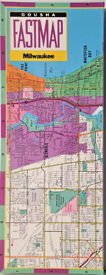 Milwaukee, Wisconsin - Gousha Laminated Fastmap