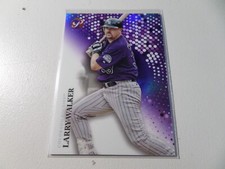 Larry Walker 2022 Topps Pristine # 109 Pristine PURPLE Refractor #05/99 Colorado