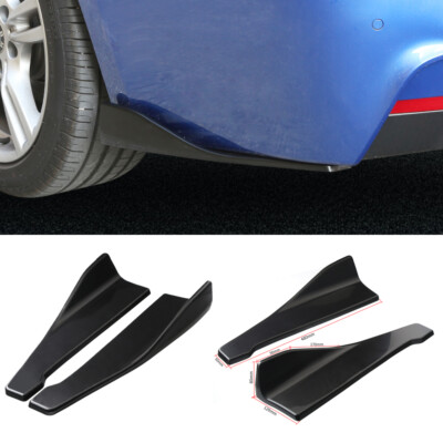 For Kia Stinger 18-22 Rear Bumper Lip Splitter Spoiler Body Kit Glossy Black
