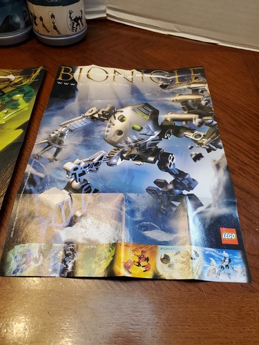 2001 Lego Bionicle ORIGINAL Toa Mata 8531 - 8536 Canister Manual Complete Sets - Picture 9 of 21