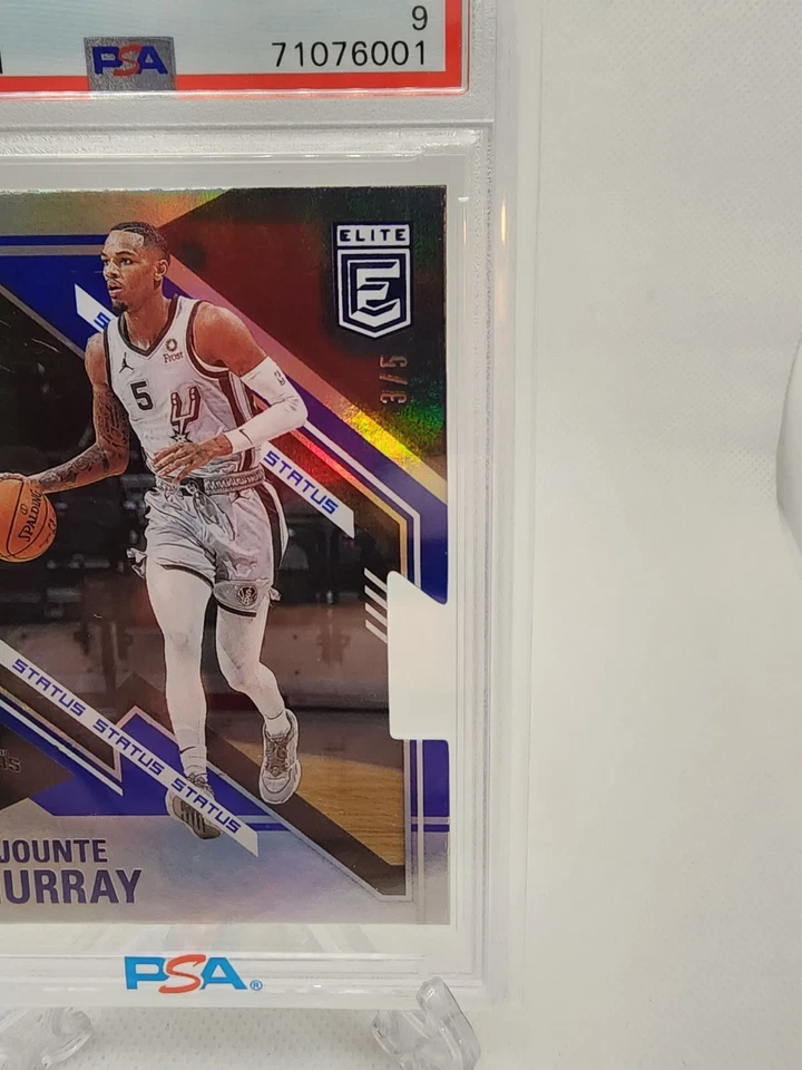2020 Donruss Elite Dejounte Murray Status Die-Cut PSA 9 SSP /5 POP 1 🔥 - Image 2 of 3