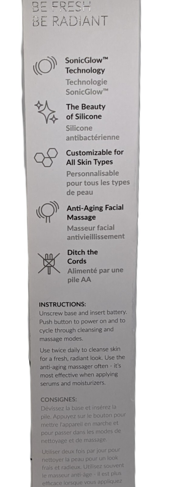 PMD Clean Smart Anti-Aging Facial Cleansing Device Uses SonicGlow Technology New