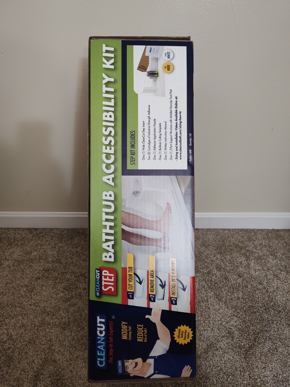 Cleancut Step Bathtub Conversion Kit Wide White Polypropylene eBay