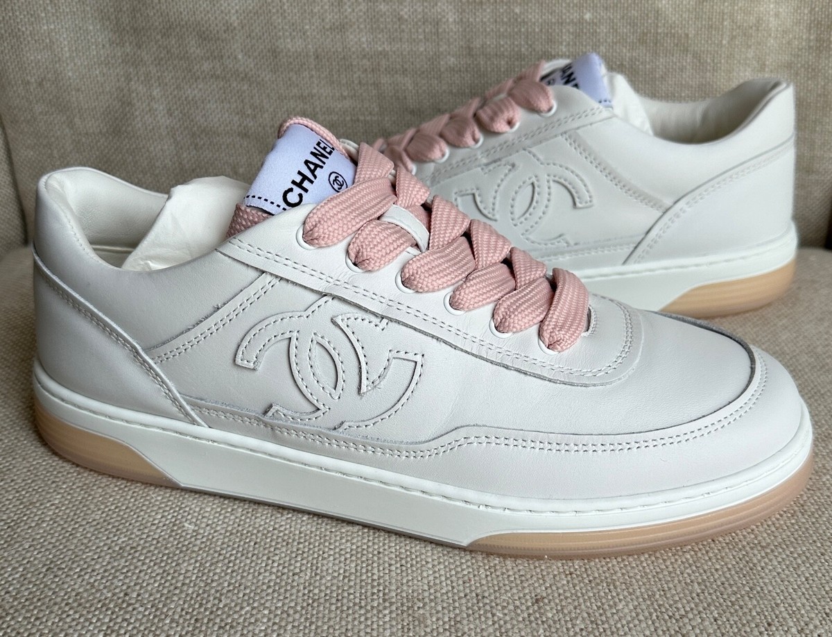 CHANEL シャネル パンプス ピンク 白 34.5 CHANEL シャネル パンプス ピンク 白 34.5 CHANEL シャネル
