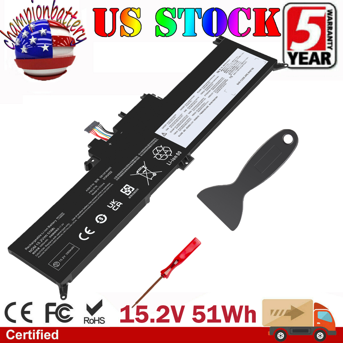 00HW027 01AV433 Battery for Lenovo ThinkPad X380 Yoga 260 370 X380