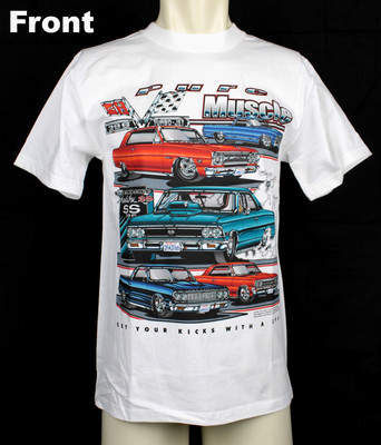 Original Chevrolet Chevy Malibu El Camino Chevelle 396 SS Muscle US Car T- Shirt