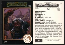 1991 TSR AD&D Gold Dungeons & Dragons RPG Fantasy Art Card #124 Forgotten Realms