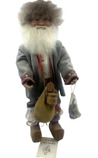 Artist Made Swedish Santa Doll 20" Jul Tomten The Sisters Hand Crafted Clothing