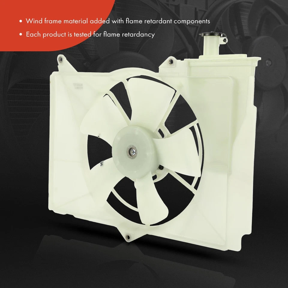 Ventilador de refrigeración del radiador con conjunto de cubierta para Toyota Echo 2000-2005 Scion xA xB Foto 3 de 4