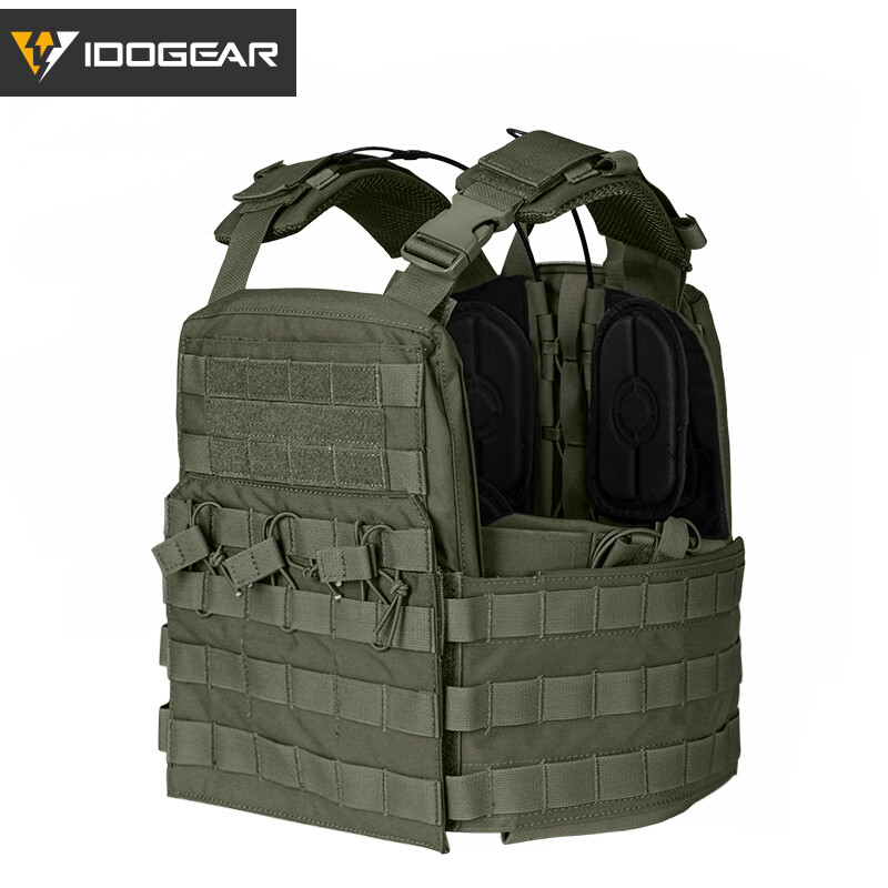 IDOGEAR Tactical Vest Cherry Plate Carrier CPC Vest Molle Camo