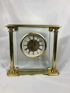 Disney Mickey Mouse Quartz Brass Mantle Desk Clock Ebay