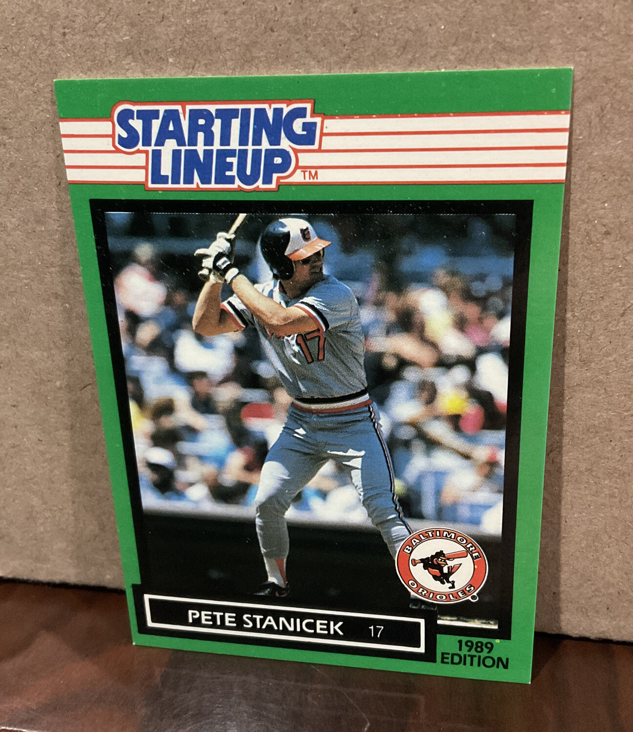 PETE STANICEK 1989 KENNER STARTING LINEUP CARD BALTIMORE ORIOLES eBay