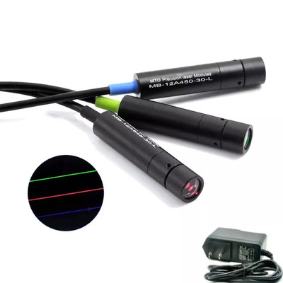 648nm 80mW Powell Lens 30°/60°/90° Red Line Laser Module Positioning 5V Adapter