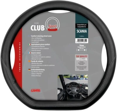 Truck HGV steering wheel cover black Skeentex Scania G/P/R/S Series 7 (11/2016) - Image 1 of 2