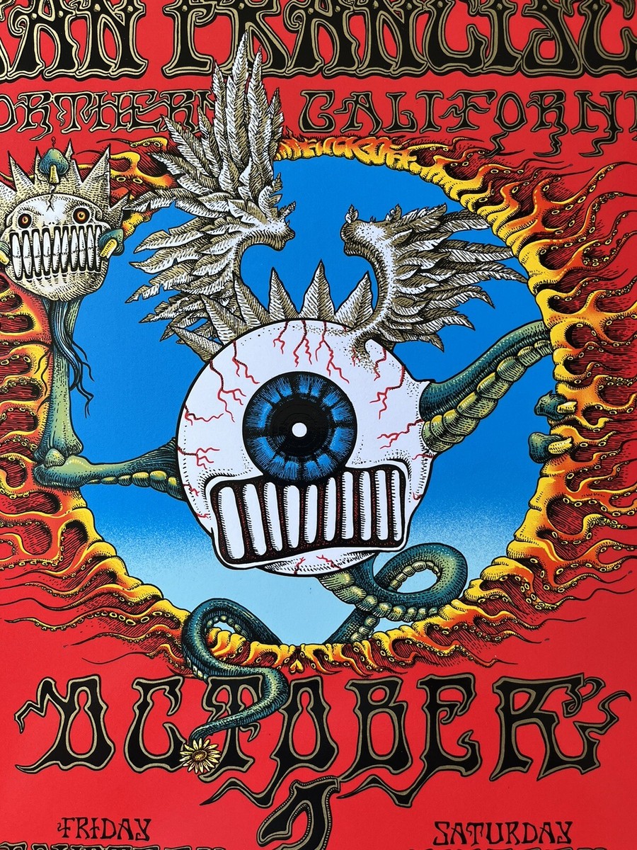 Emek Ween Flying Eye Poster Rick Griffin Tribute/400 | eBay