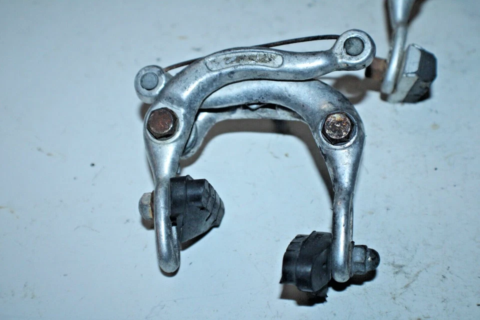 Juego de pinzas de freno vintage 60-75 mm plata centro tirar a través del perno envío EE. UU.:) Foto 3 de 4