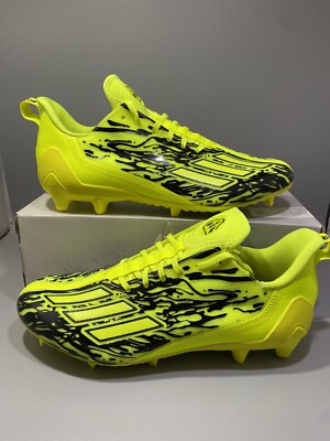 Adidas Adizero 12.0 Poison Football Cleats Mens Size 10.5 IG7218 Solar Yellow Adidas Adizero 12.0 Poison Yellow Volt Black Football Cleats  main image 3