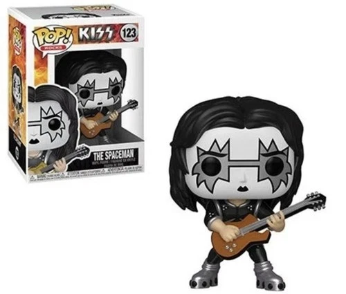 Funko Pop Rocks Kiss The Spaceman #123 Vinyl Figure Mint In Box + PROTECTOR ✨️