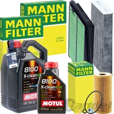 MANN INSPEKTIONSPAKET+MOTUL 5W-30 ÖL passend für NISSAN X-TRAIL 3 T32 1.6 dCi