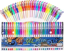 Colorful Gel Pens w/ Soft Grip for Doodling Writing Sketching Etc (30 Pens)