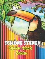Malen Nach Zahlen Malbuch GroßDruck Tier Blumen Senioren Modell-Nr. 12345