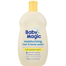 Baby Magic Moisturizing Hair  Body Wash, 16.5 Ounce Pack of 1 , White