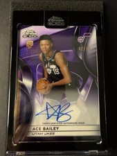 Ace Bailey Chrome 2026 Black Purple /75 Auto