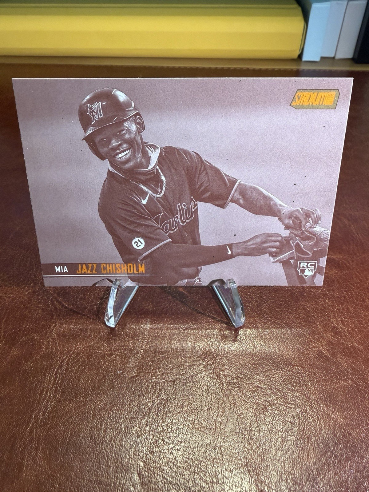 2021 Topps Stadium Club - Jazz Chisholm Jr. #47 (RC) Sepia - Marlins