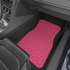 Pink Bow Car Mats For Her Set Of 4 Pink Floor Mats Girly Auto Accessories Pink Bow Car Mats For Her Set Of 4 Pink Floor Mats Girly Auto Accessories