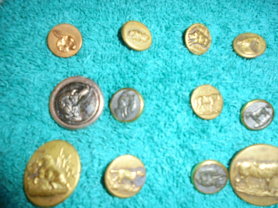 lot de 27 boutons chasse vénerie équipage laiton - Photo 2/4