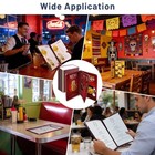 WeChef 30pcs 8.5x14 Menu Cover Trifold 6 View 3 Page Restaurant Cafe Burgundy — photo 8