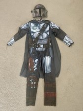 Disney Star Wars Mandalorian Child Costume Size Medium Kids Complete Used