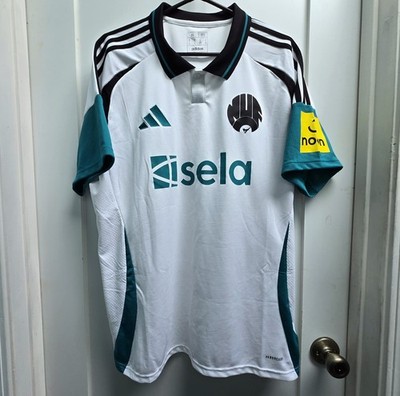 Newcastle United Jersey Mens XL White Green adidas Third Kit 24/25 Soccer Futbol
