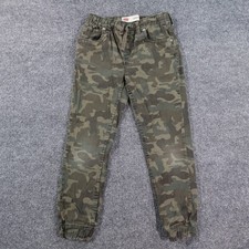 Levis Pants Youth Boys 10R Green Camo Jogger Stretch Slim Elastic Cuff 14722