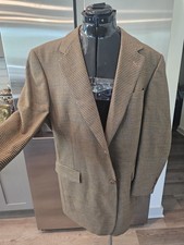 Vintage Hart Schaffner Marx Men Brown and Blue Blazer 44R
