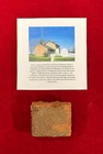 RARE CIVIL WAR GETTYSBURG CONFEDERATE STAGING SITE BRICK PIECE / BUSHMAN FARM