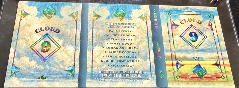 2025 Seasons In The Sun Cloud 9 Skenes, Chourio,  Crews, Wood, Anthony, Kurtz /8 - Image 2 of 2