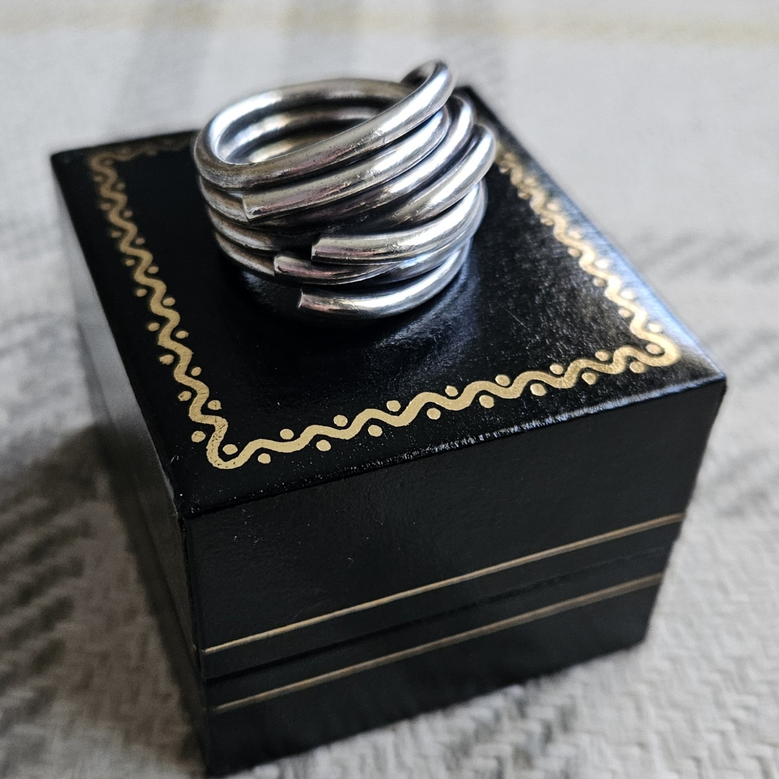 Heavy Solid Chunky 925 Silver Hallmarked Designer… - image 2