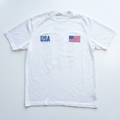 USA Soccer T-Shirt Herren No 10 Fußball M Weiß National Team Jersey Style