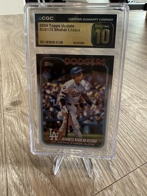 Topps 2024 Update Series Shohei Ohtani Dodgers US123 HR Record CGC 10