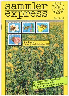 sammler express Heft 1'90 . Philatelie . transpress . DDR