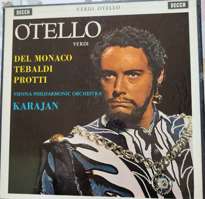 3 LP-OTELLO-Grüne-München-Tebaldi-Karajan-Wiener Philharmoniker-H.Karajan-1961