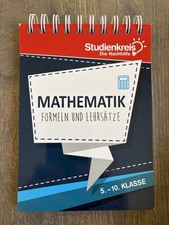 MATHEMATIK FORMELN UND LEHRSÄTZE 5.-10. Klasse Studienkreis Die Nachhilfe
