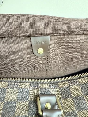 Auténtico bolso de viaje Louis Vuitton Keepall Bandouliere 55 Damier Level - Imagen 4 de 24
