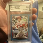 Bowman 2013 Mike Trout #121 Blue /500 Los Angeles Angels GMA 10 Baseball Card