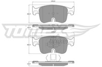 Tomex Brakes BremsbelÄGe Bremsbelagsatz Vorne VW Caddy 5 Golf 8 Audi A3 Skoda